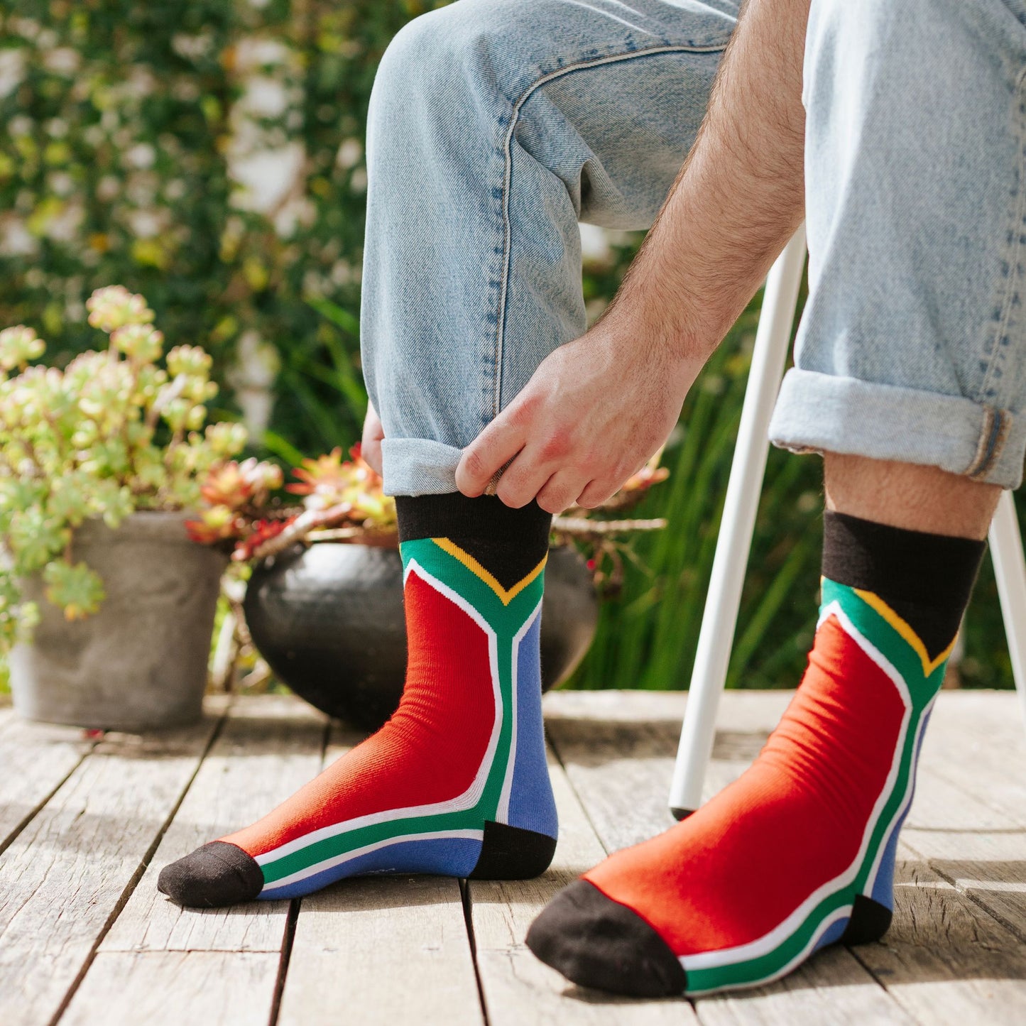 ‘SA Flag’ Cotton Socks