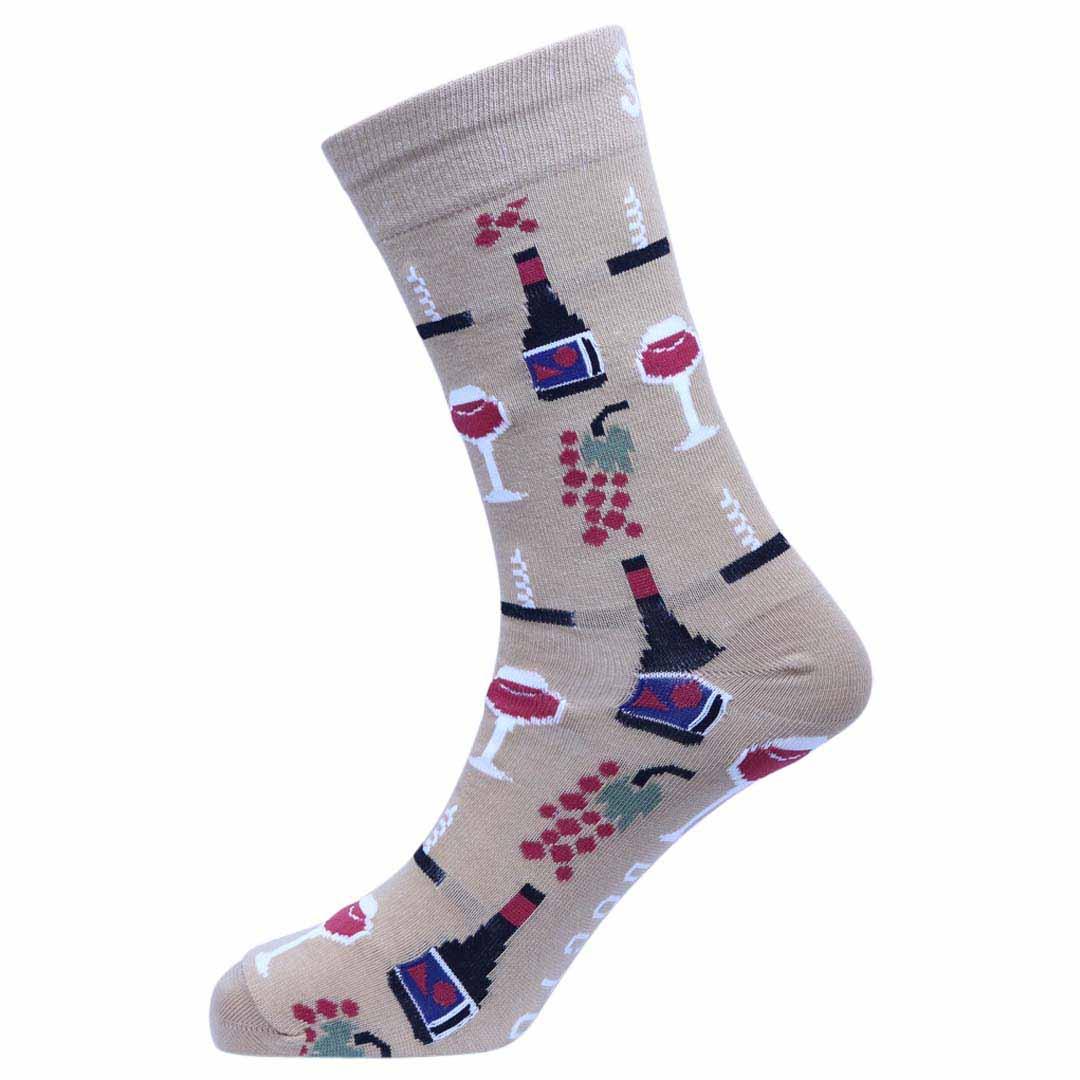 ‘Wine Time’ Cotton Socks