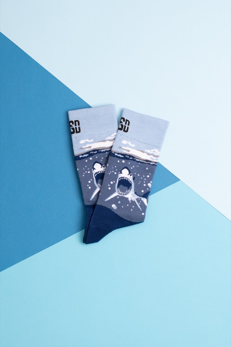 ‘Jaws’ Cotton Socks