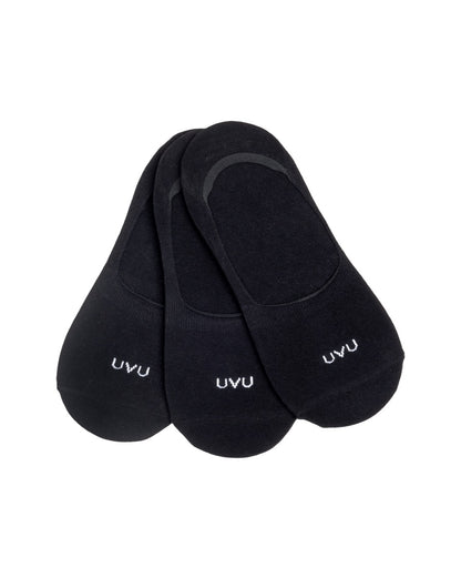 Secret Socks-3 Pack Black (4-7)