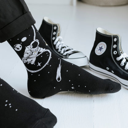 Space Man Cotton Socks