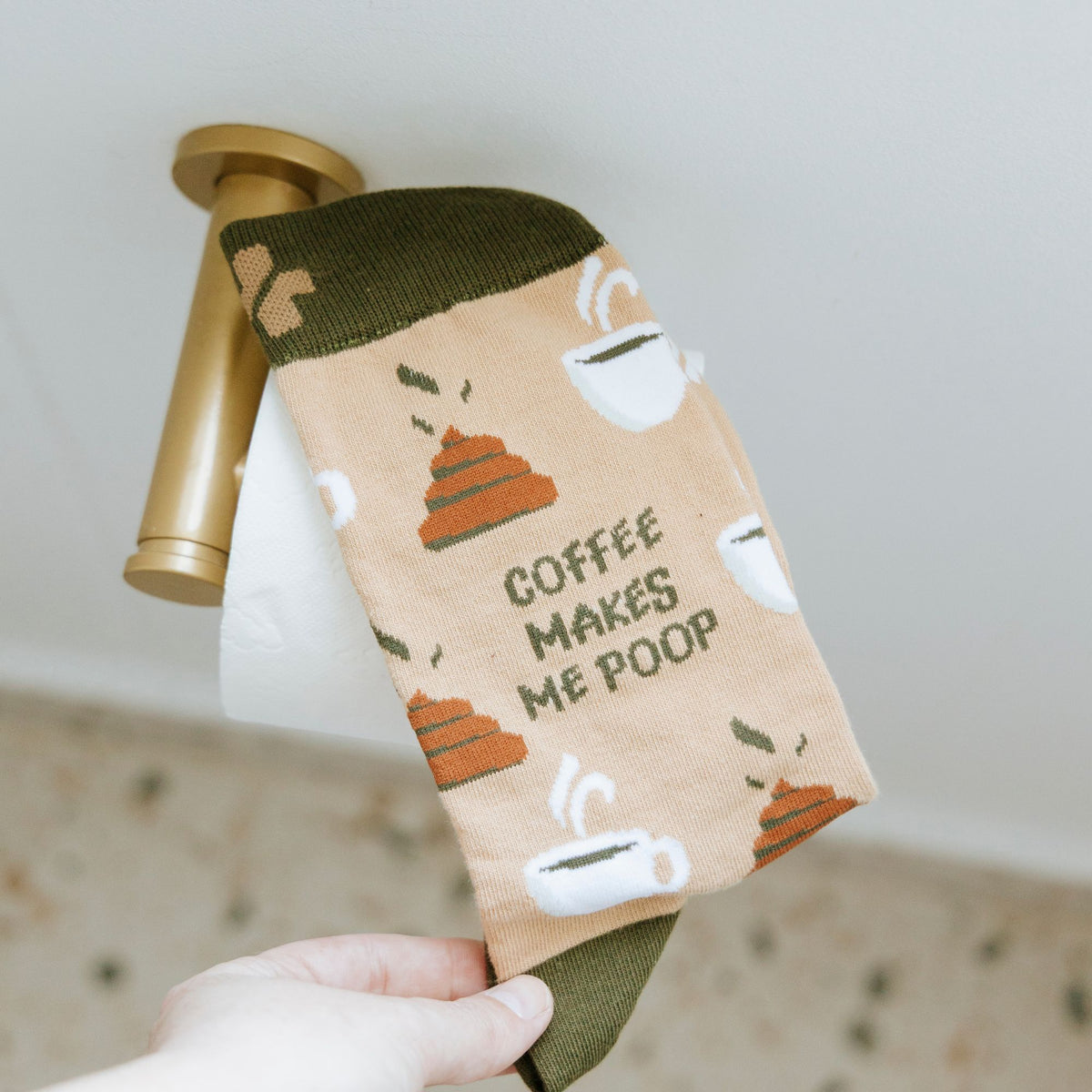 Coffee Poops Cotton Socks