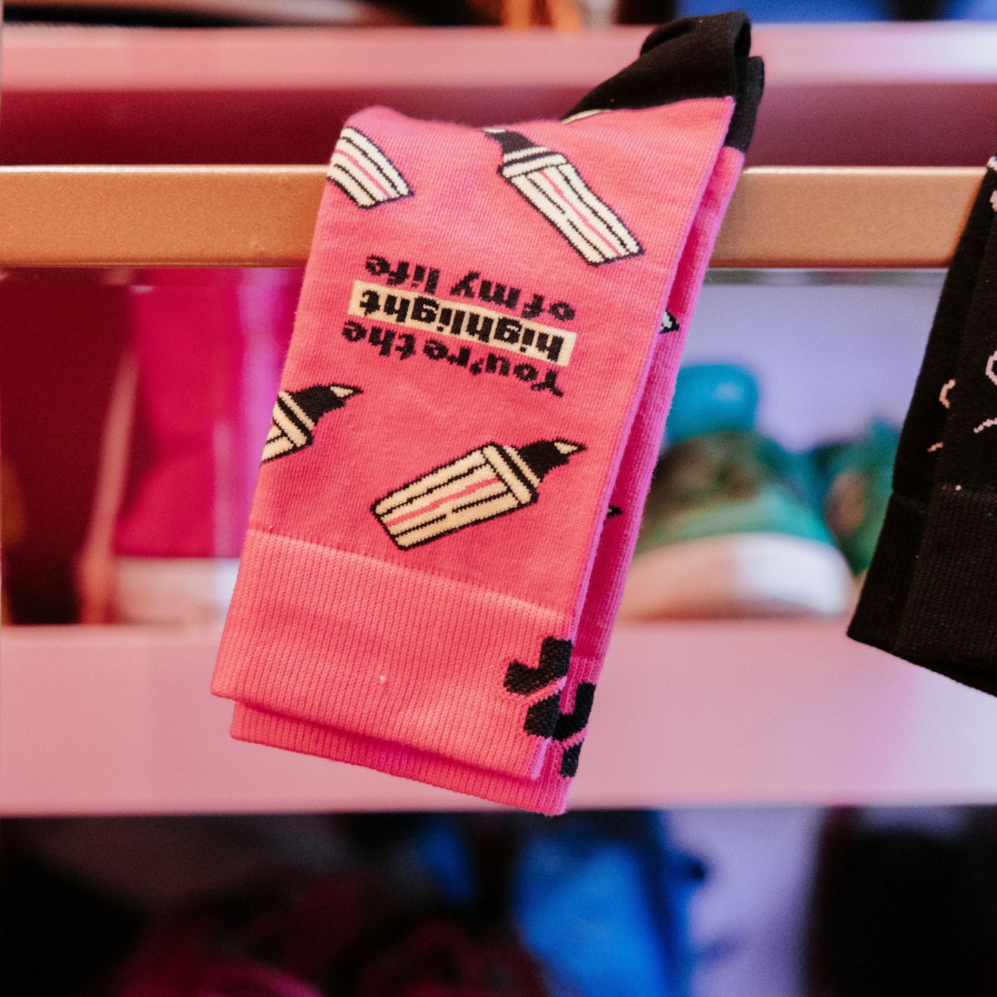 Highlighter Cotton Socks