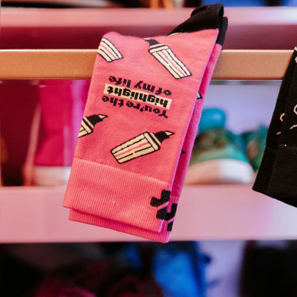 Highlighter Cotton Socks