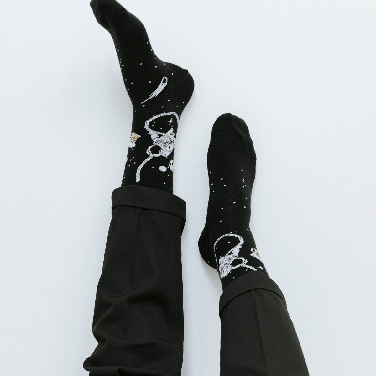 Space Man Cotton Socks