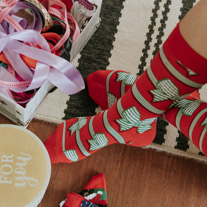 Xmas Prezzie Cotton Socks