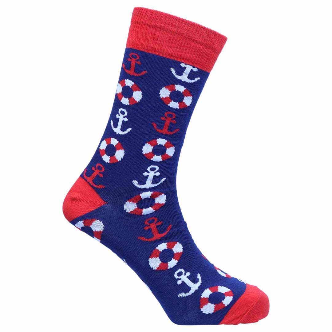 ‘Anchors’ Cotton Socks