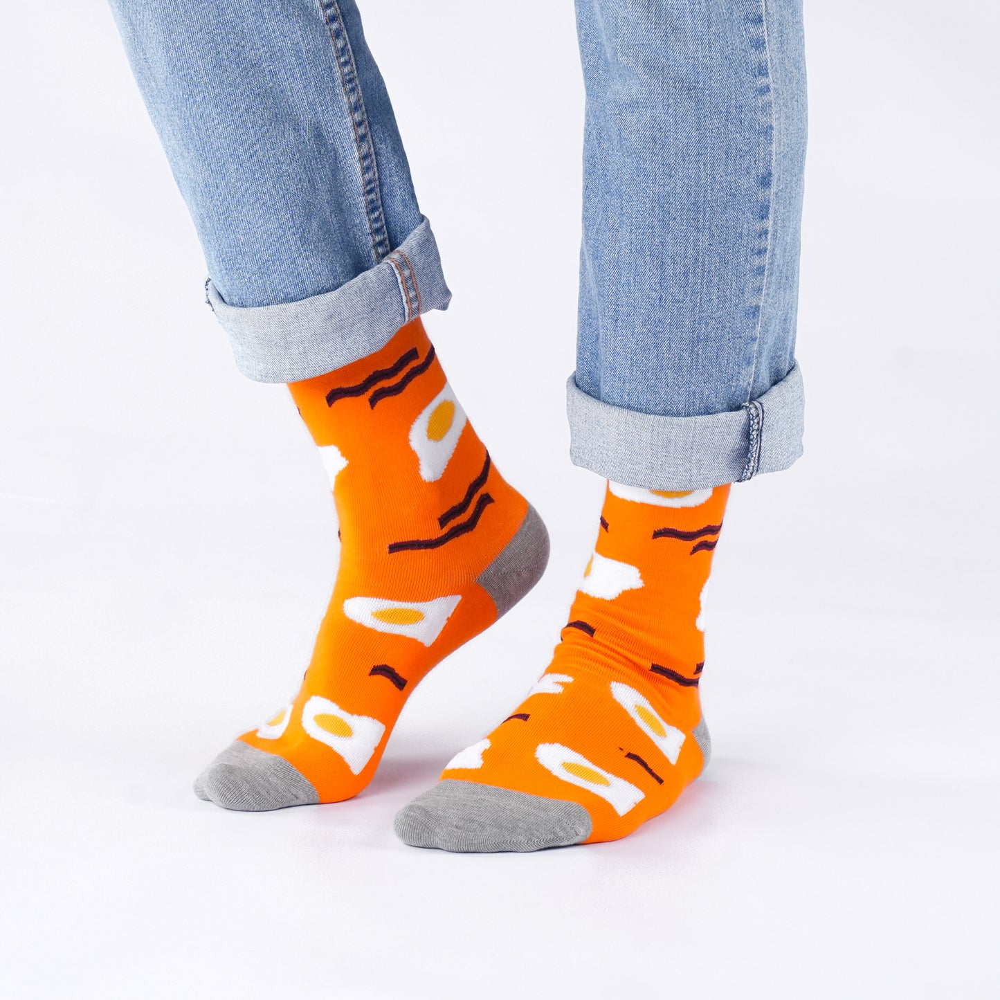 Bacon and Egg Cotton Socks