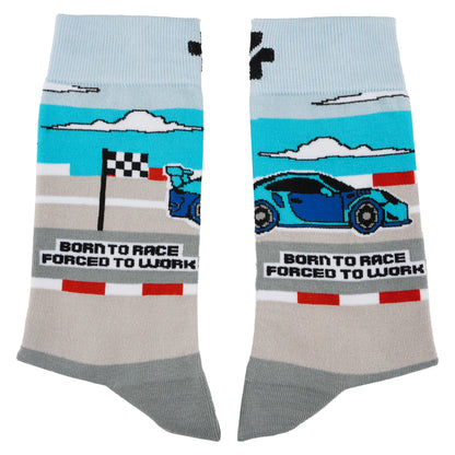 Born to Race Cotton Socks