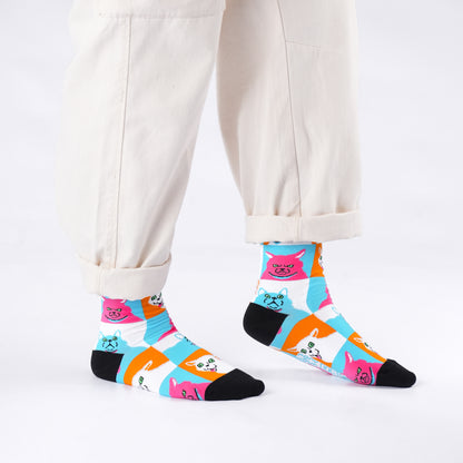 Cat Pop Cotton Socks