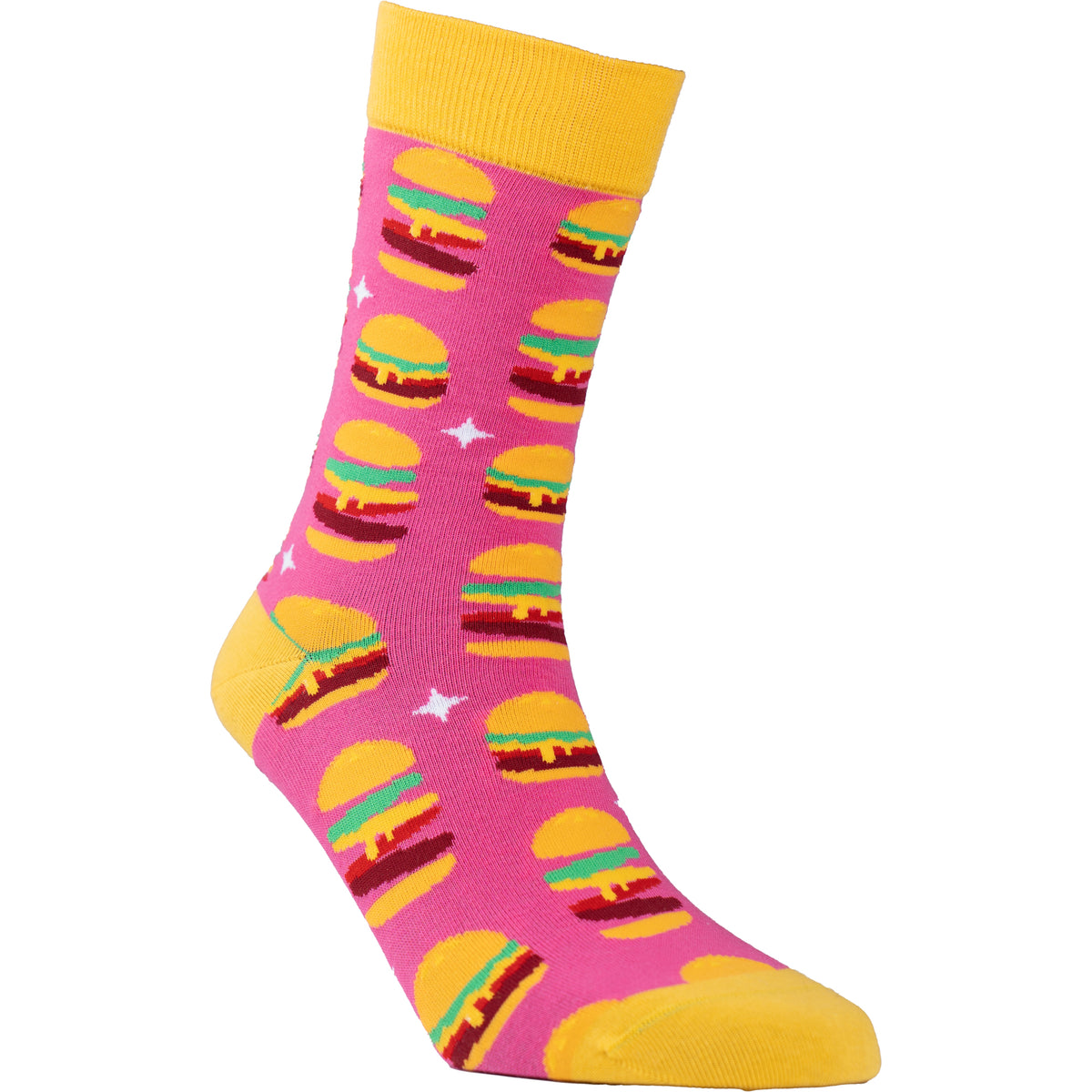 Cheese Burger Cotton Socks
