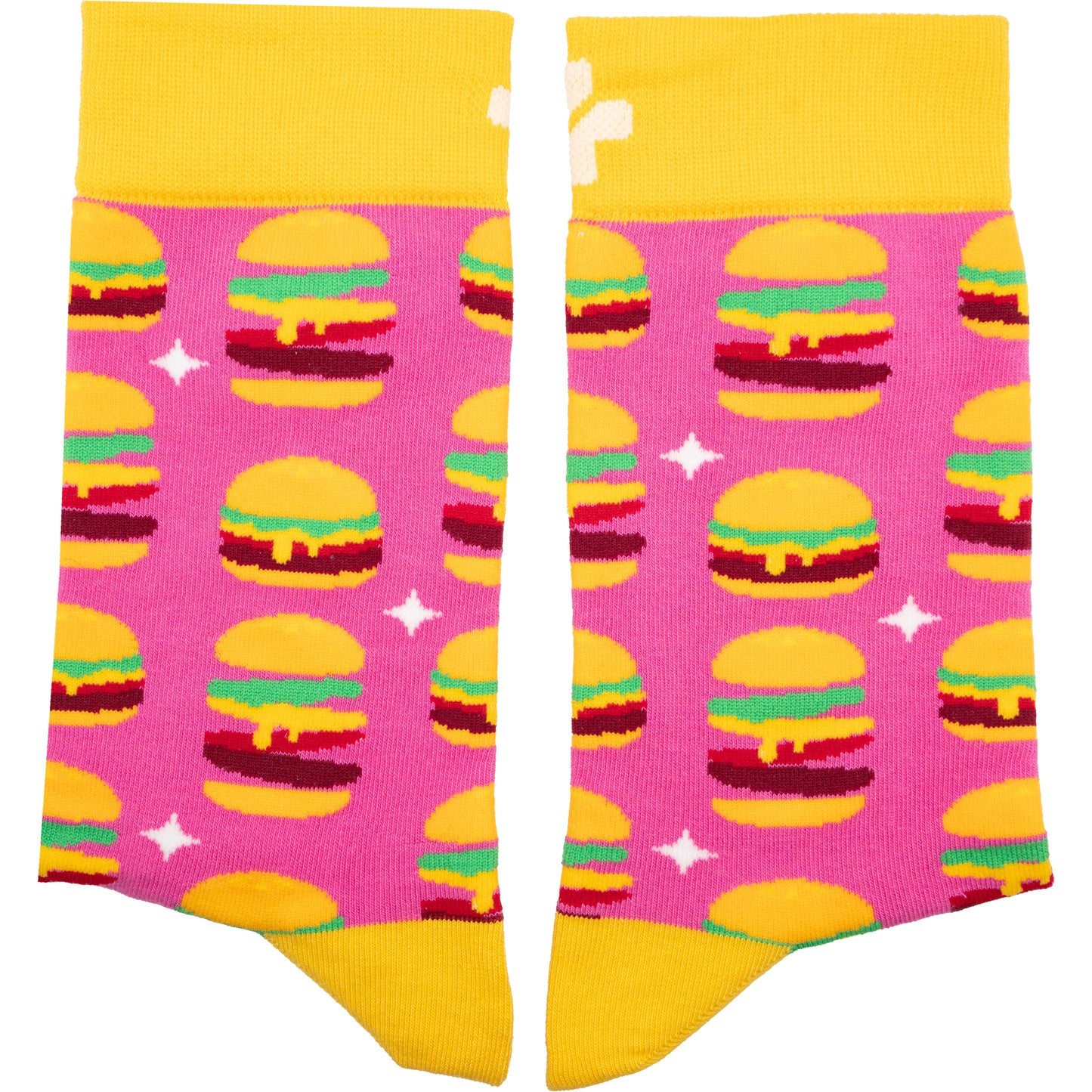 Cheese Burger Cotton Socks
