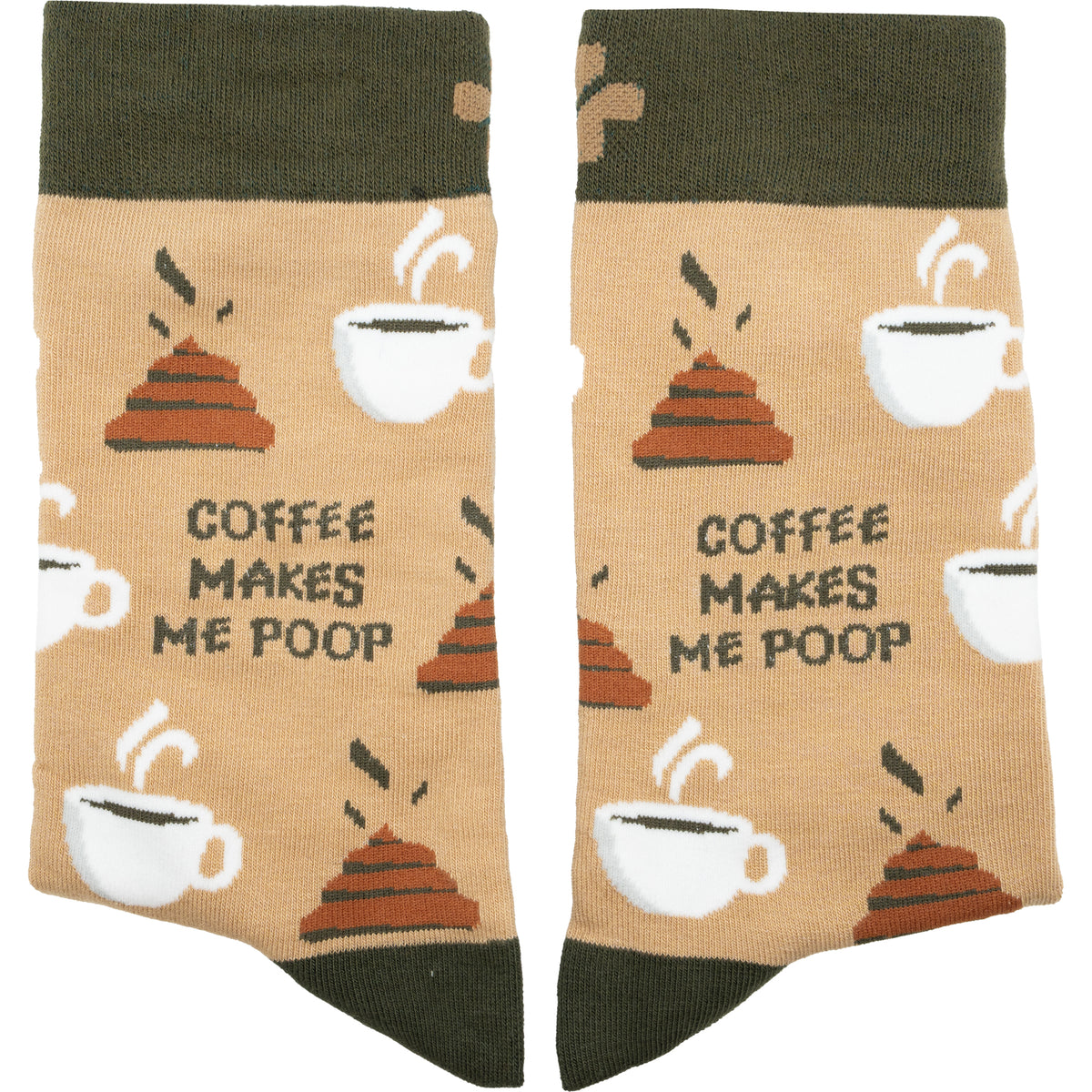 Coffee Poops Cotton Socks