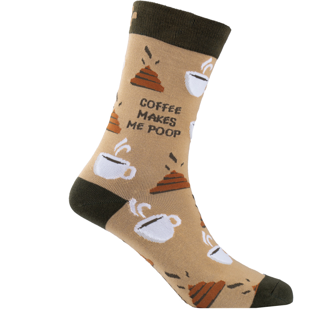 Coffee Poops Cotton Socks