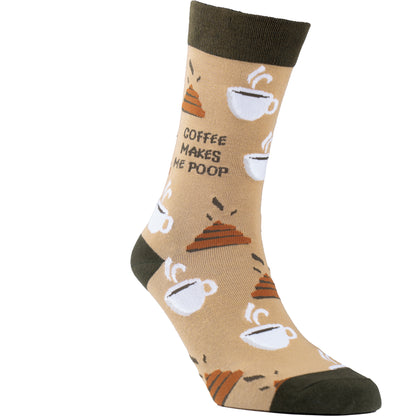 Coffee Poops Cotton Socks