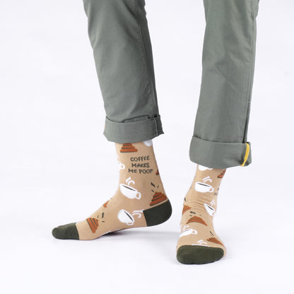 Coffee Poops Cotton Socks