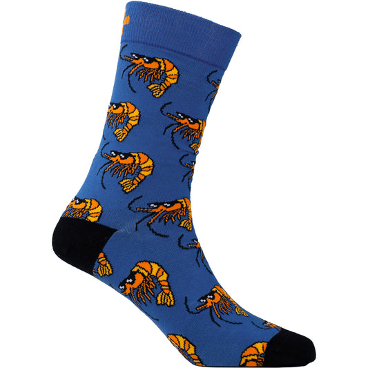 Cool Shrimp Cotton Socks