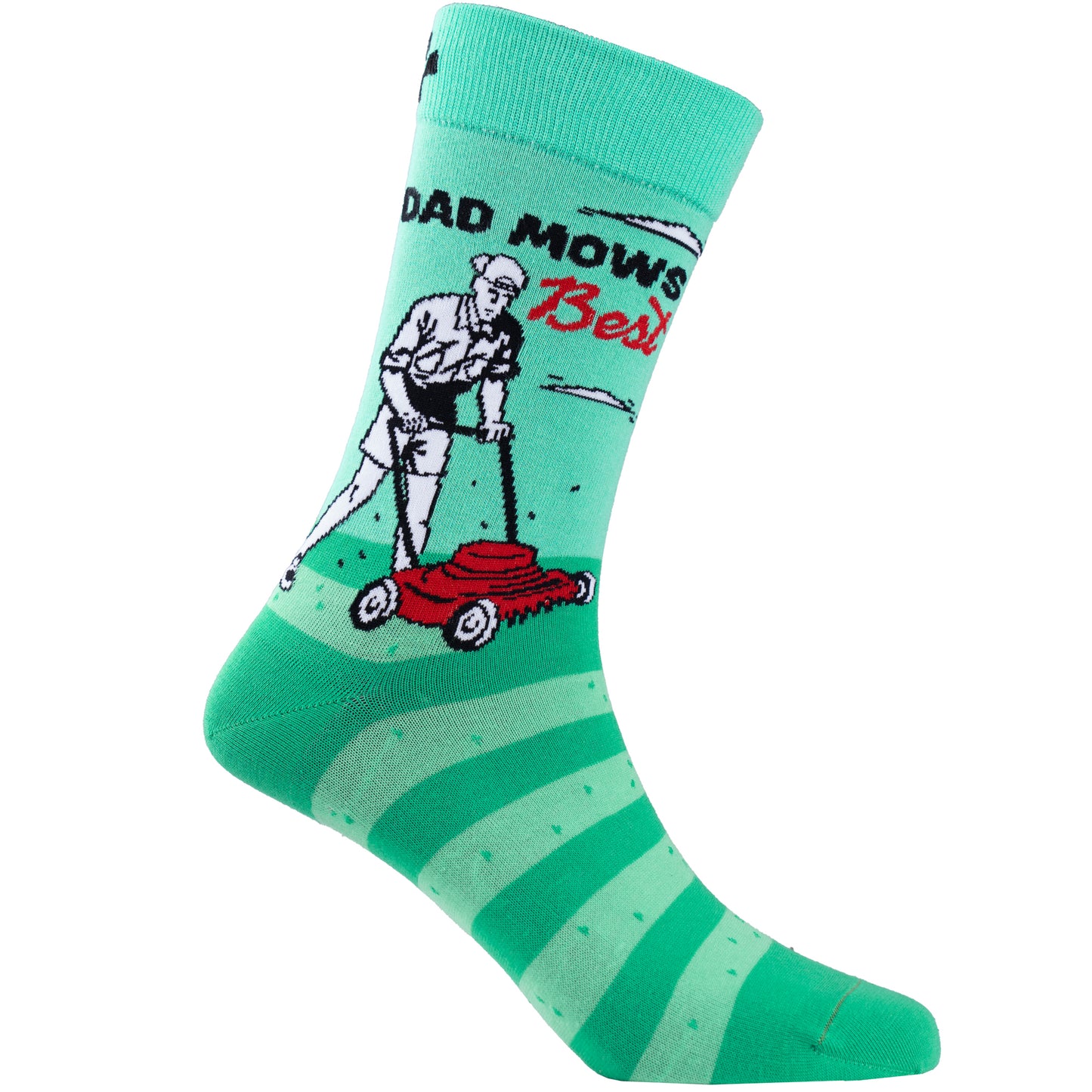 Dad Mows Best Cotton Socks