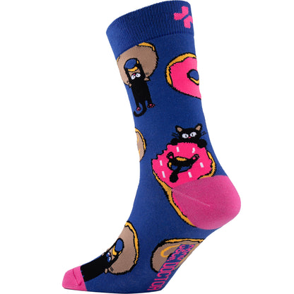 Donut Kitty Cotton Socks