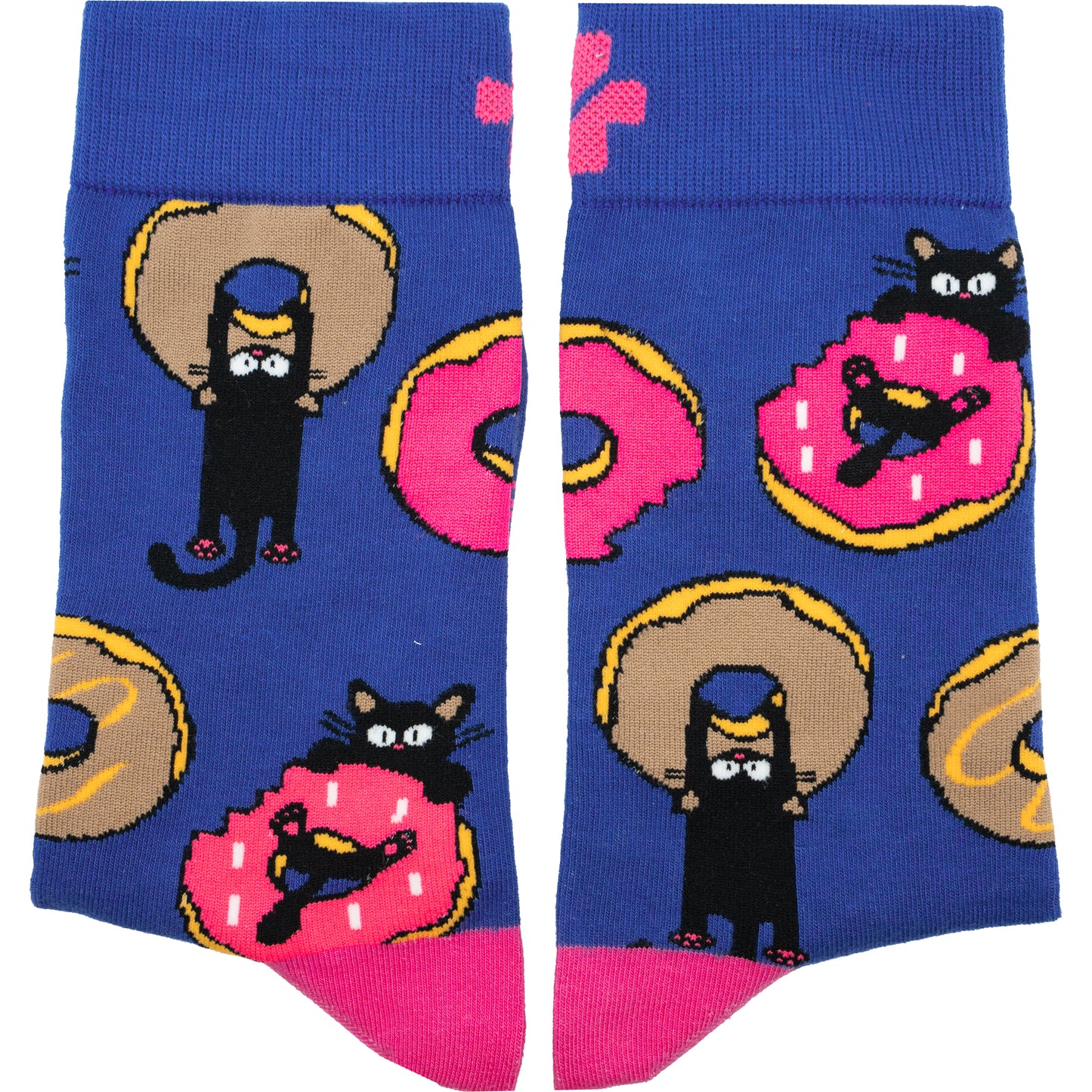 Donut Kitty Cotton Socks