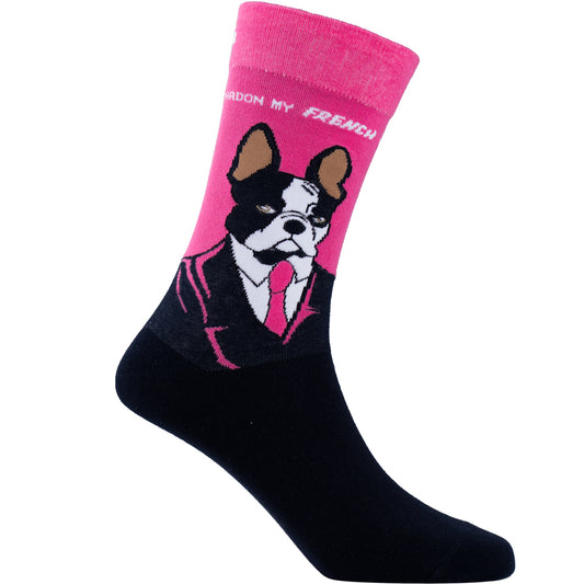 Frenchie Cotton Socks