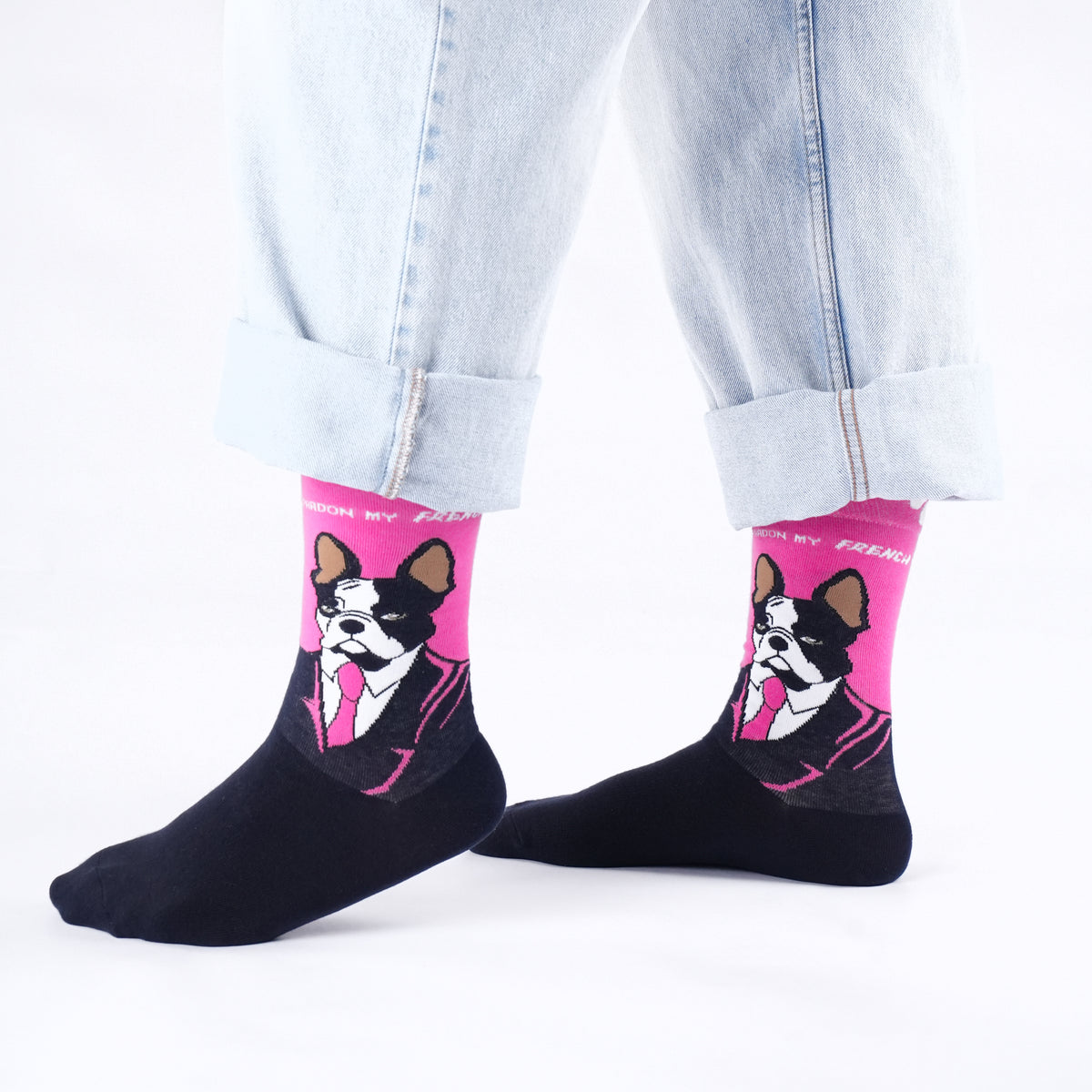 Frenchie Cotton Socks
