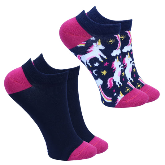 2 pack ‘Glitter’ Ladies Trainer Liners