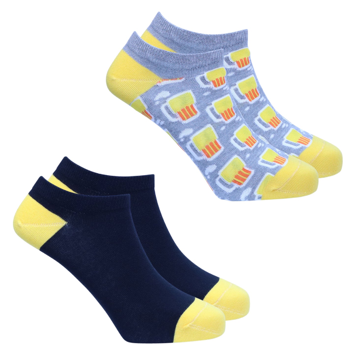 2 pack ‘Happy Hour’ Men’s Trainer Liners