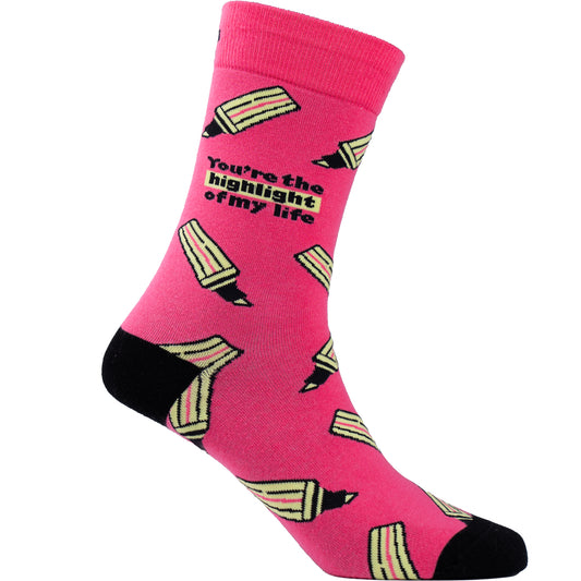 Highlighter Cotton Socks