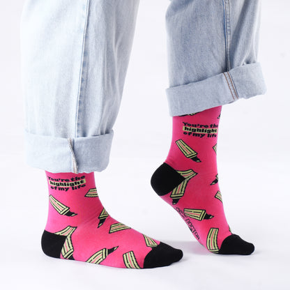 Highlighter Cotton Socks