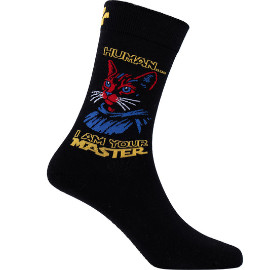 ⁠Jedi Cat Cotton Socks