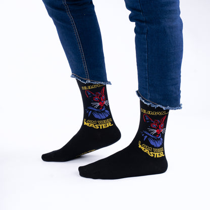 ⁠Jedi Cat Cotton Socks