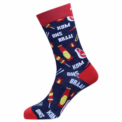 ‘Kom Ons Braai’ Cotton Socks