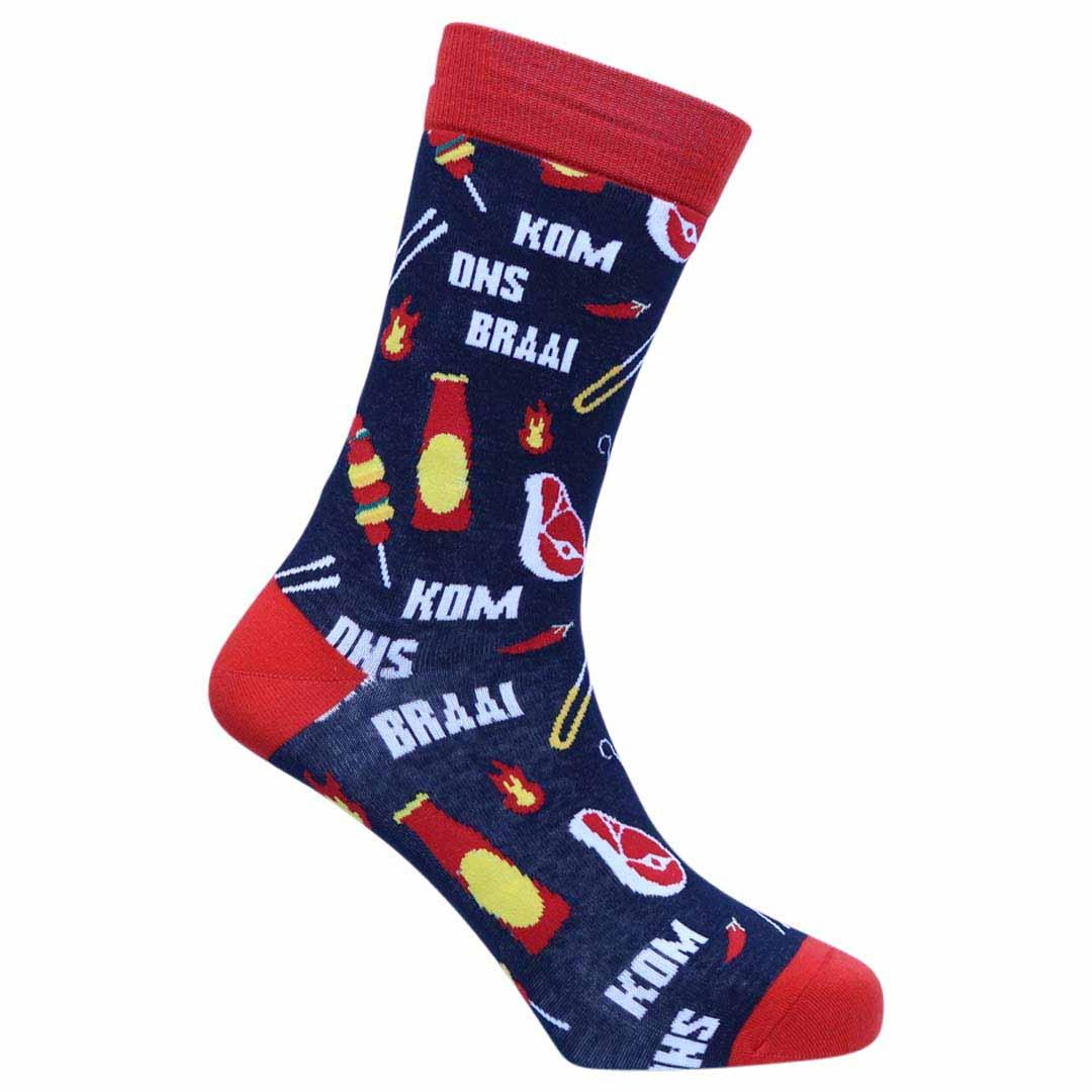 ‘Kom Ons Braai’ Cotton Socks