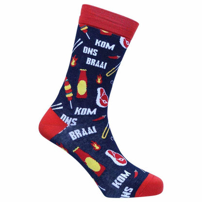 ‘Kom Ons Braai’ Cotton Socks