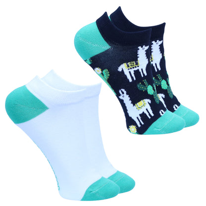 2 pack ‘Llamas’ Ladies Trainer Liners