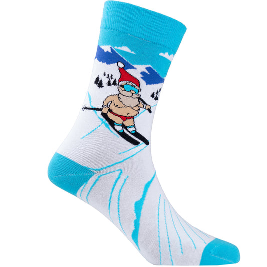 Off Duty Santa Cotton Socks