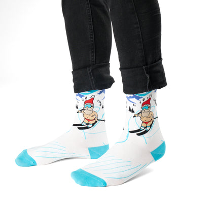 Off Duty Santa Cotton Socks