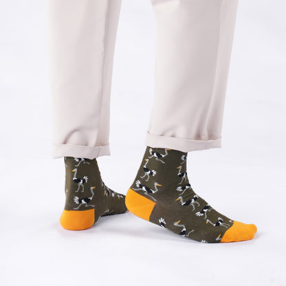 Ostrich Run Cotton Socks
