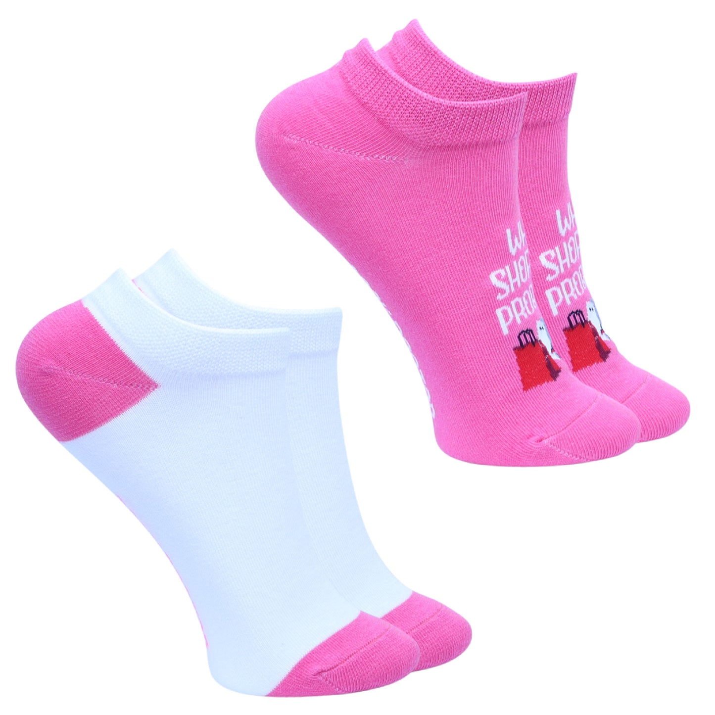 2 pack ‘Shopping’ Ladies Trainer Liners