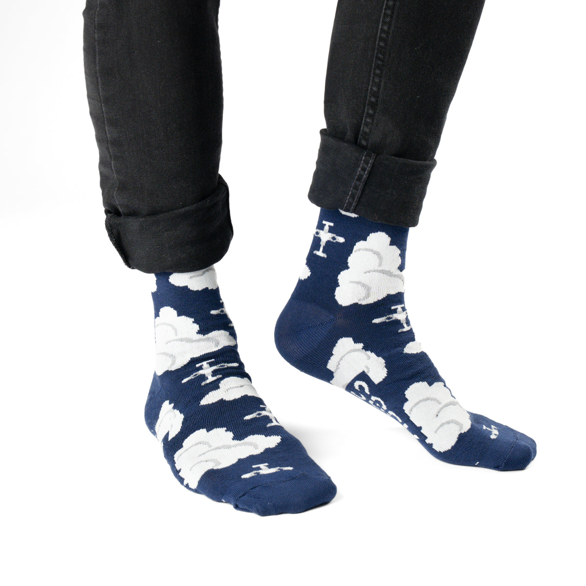 Sky High Cotton Socks