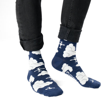 Sky High Cotton Socks