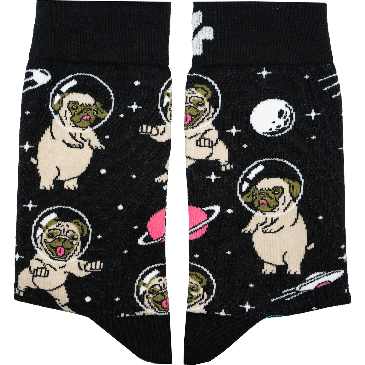 Space Pug Cotton Socks