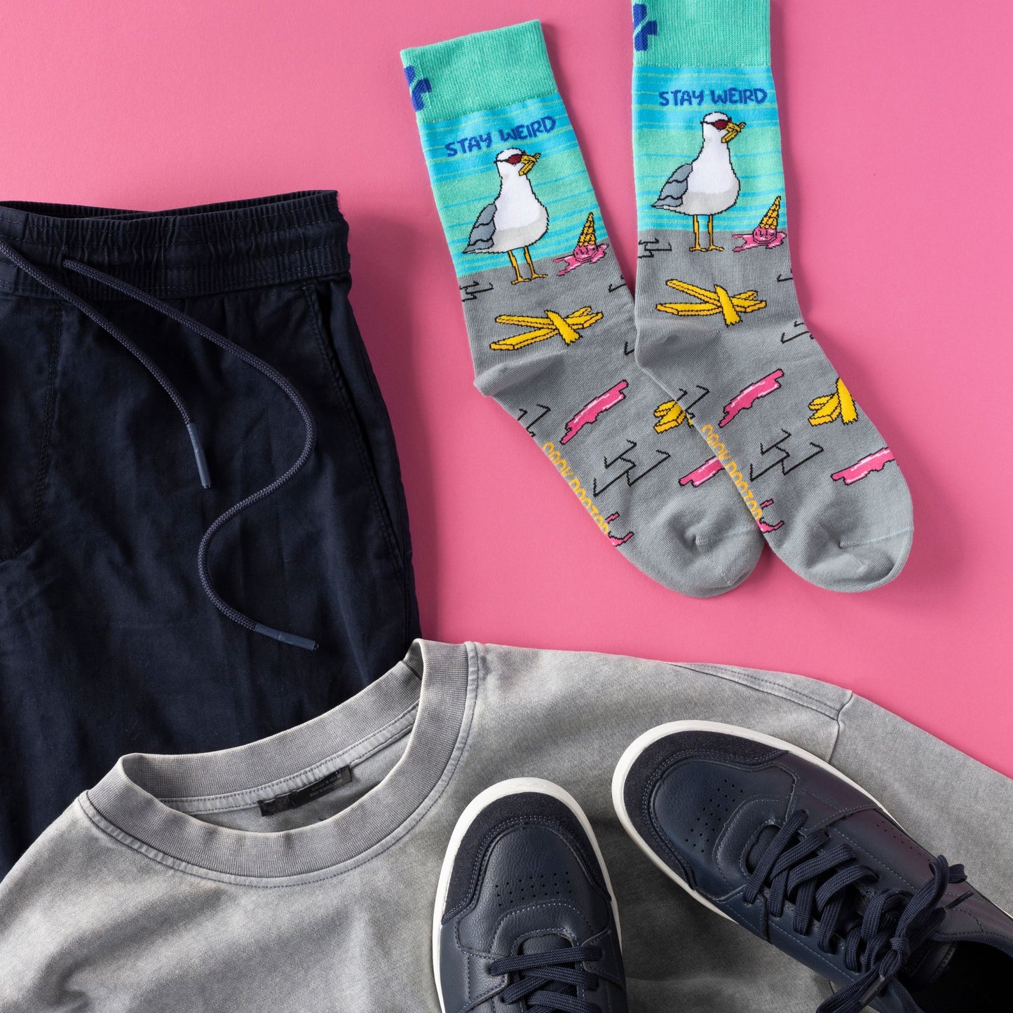 Stay Weird Cotton Socks