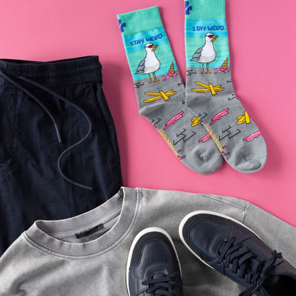 Stay Weird Cotton Socks
