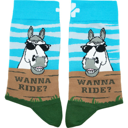 Wanna Ride Cotton Socks