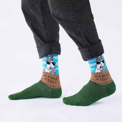 Wanna Ride Cotton Socks