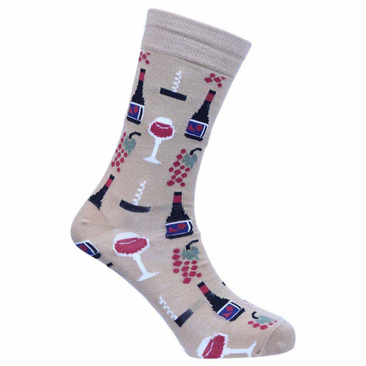 ‘Wine Time’ Cotton Socks