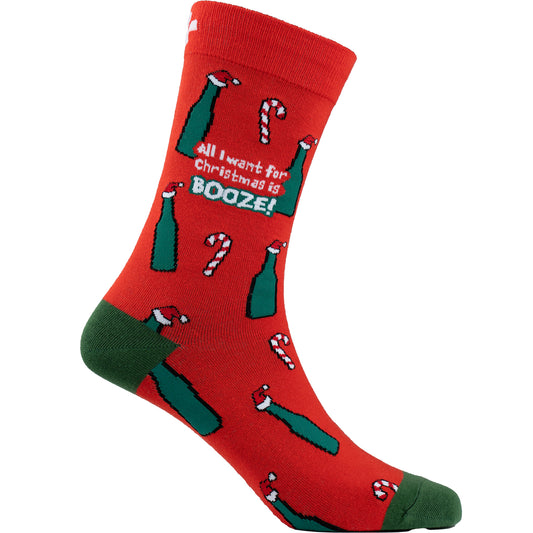 Xmas Booze Cotton Socks