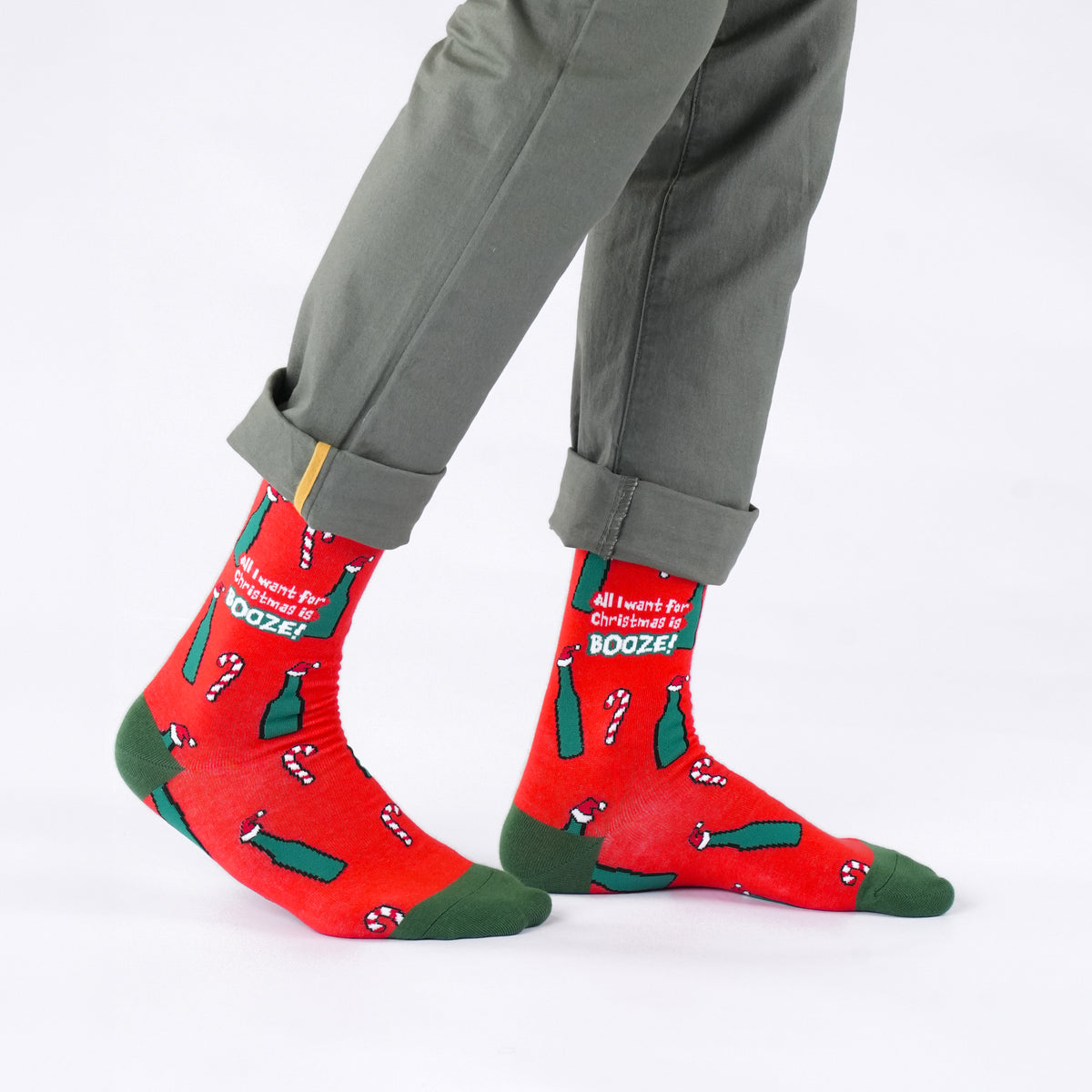 Xmas Booze Cotton Socks